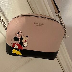 Disney x Kate Spade Minnie Mouse Dome Leather Crossbody